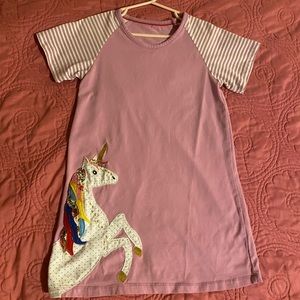 Little Girls Unicorn T-shirt style Dress